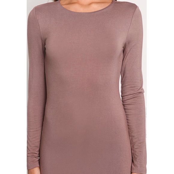 ♦️ LAST 2 Jersey Bodycon Long Sleeve Midi Dress - Picture 5 of 8